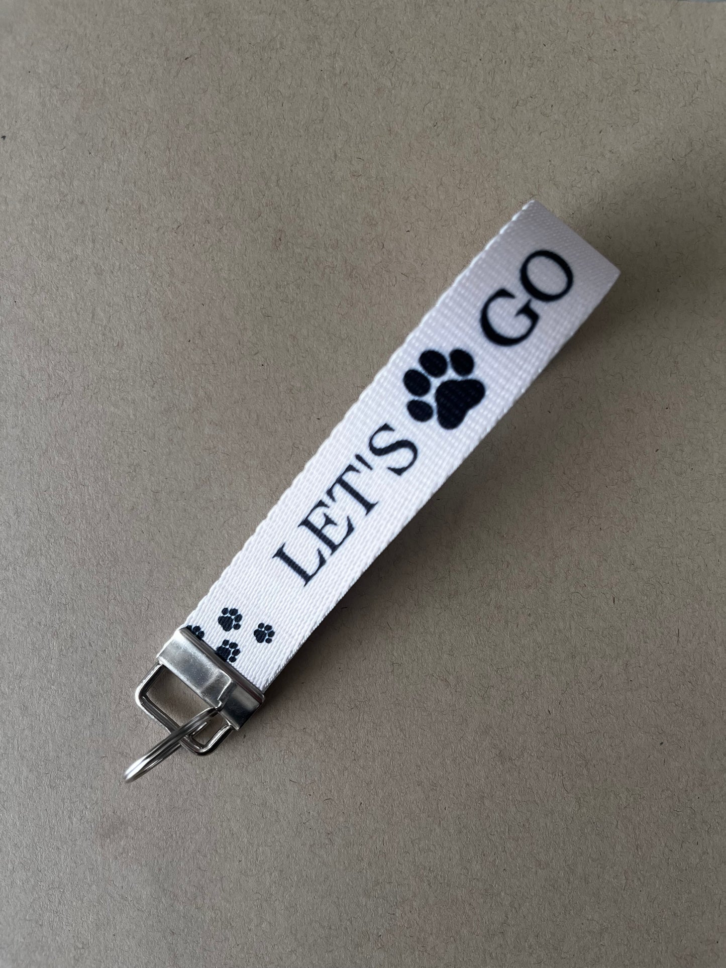 "Let's Go!" - Says Every Dog Ever! - Lets Go Wristlet Keychain