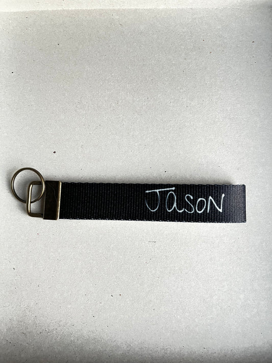 Made Just For YOU. Personal Name Wristlet Keychain