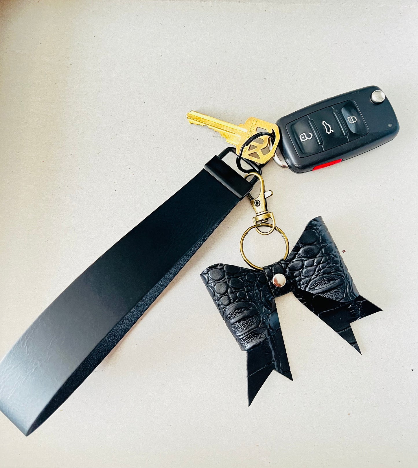 Blackout Luxe Wristlet Keychain