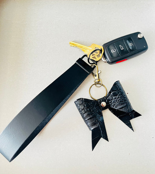 Blackout Luxe Wristlet Keychain