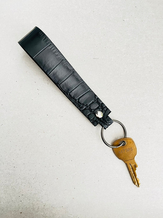 Mini Faux Leather Keychain – Lightweight & Stylish